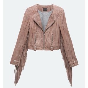 AS by DF Fringe Leather Jacket
